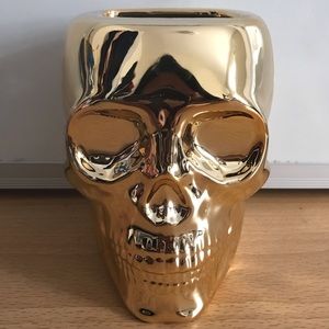 Bath and Body Works Golden Skull Soap Holder